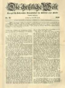 Die Christliche Welt: evangelisch-lutherisches Gemeindeblatt f&uuml;r Gebildete aller St&auml;nde. 1896.07.30 Jg.10 Nr.31
