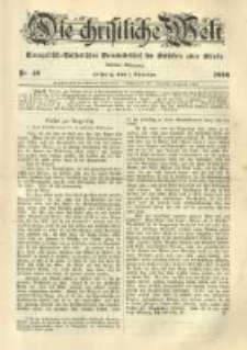 Die Christliche Welt: evangelisch-lutherisches Gemeindeblatt f&uuml;r Gebildete aller St&auml;nde. 1896.10.01 Jg.10 Nr.40