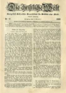 Die Christliche Welt: evangelisch-lutherisches Gemeindeblatt f&uuml;r Gebildete aller St&auml;nde. 1896.10.08 Jg.10 Nr.41