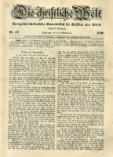 Die Christliche Welt: evangelisch-lutherisches Gemeindeblatt f&uuml;r Gebildete aller St&auml;nde. 1896.10.15 Jg.10 Nr.42