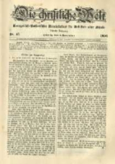 Die Christliche Welt: evangelisch-lutherisches Gemeindeblatt für Gebildete aller Stände. 1896.11.05 Jg.10 Nr.45