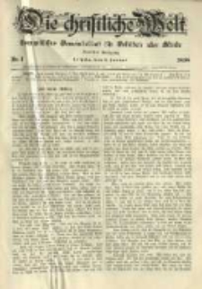 Die Christliche Welt: evangelisches Gemeindeblatt f&uuml;r Gebildete aller St&auml;nde. 1898.01.06 Jg.12 Nr.1