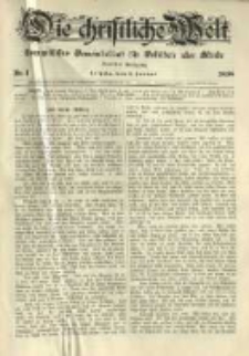 Die Christliche Welt: evangelisches Gemeindeblatt für Gebildete aller Stände. 1898.01.06 Jg.12 Nr.1