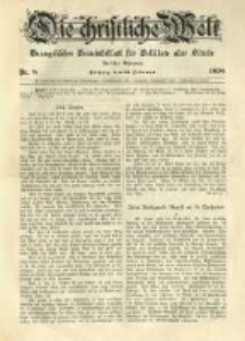 Die Christliche Welt: evangelisches Gemeindeblatt f&uuml;r Gebildete aller St&auml;nde. 1898.02.24 Jg.12 Nr.8