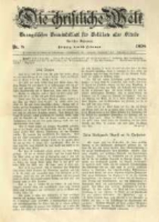 Die Christliche Welt: evangelisches Gemeindeblatt für Gebildete aller Stände. 1898.02.24 Jg.12 Nr.8