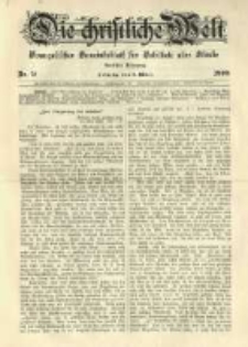 Die Christliche Welt: evangelisches Gemeindeblatt f&uuml;r Gebildete aller St&auml;nde. 1898.03.03 Jg.12 Nr.9
