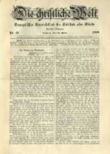 Die Christliche Welt: evangelisches Gemeindeblatt f&uuml;r Gebildete aller St&auml;nde. 1898.03.24 Jg.12 Nr.12