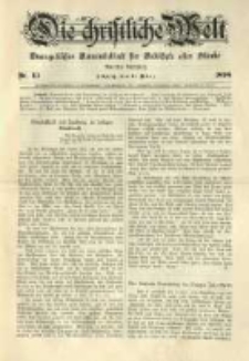 Die Christliche Welt: evangelisches Gemeindeblatt für Gebildete aller Stände. 1898.03.31 Jg.12 Nr.13