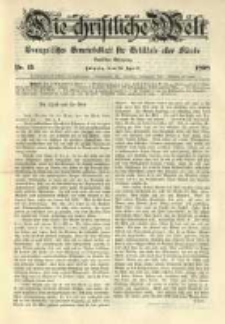 Die Christliche Welt: evangelisches Gemeindeblatt f&uuml;r Gebildete aller St&auml;nde. 1898.04.14 Jg.12 Nr.15