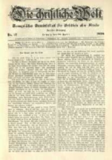 Die Christliche Welt: evangelisches Gemeindeblatt für Gebildete aller Stände. 1898.04.28 Jg.12 Nr.17