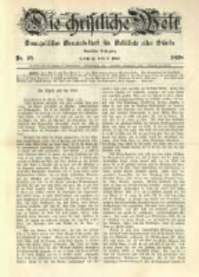 Die Christliche Welt: evangelisches Gemeindeblatt f&uuml;r Gebildete aller St&auml;nde. 1898.05.05 Jg.12 Nr.18