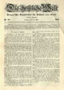 Die Christliche Welt: evangelisches Gemeindeblatt f&uuml;r Gebildete aller St&auml;nde. 1898.05.19 Jg.12 Nr.20