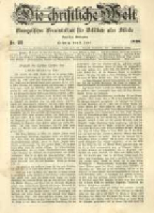 Die Christliche Welt: evangelisches Gemeindeblatt f&uuml;r Gebildete aller St&auml;nde. 1898.06.09 Jg.12 Nr.23