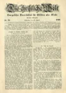 Die Christliche Welt: evangelisches Gemeindeblatt f&uuml;r Gebildete aller St&auml;nde. 1898.06.23 Jg.12 Nr.25