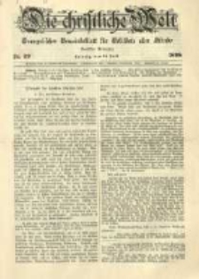 Die Christliche Welt: evangelisches Gemeindeblatt für Gebildete aller Stände. 1898.07.21 Jg.12 Nr.29