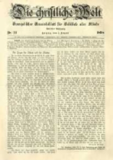 Die Christliche Welt: evangelisches Gemeindeblatt für Gebildete aller Stände. 1898.08.04 Jg.12 Nr.31