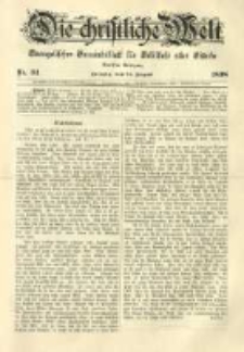 Die Christliche Welt: evangelisches Gemeindeblatt f&uuml;r Gebildete aller St&auml;nde. 1898.08.25 Jg.12 Nr.34
