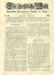 Die Christliche Welt: evangelisches Gemeindeblatt f&uuml;r Gebildete aller St&auml;nde. 1898.09.08 Jg.12 Nr.36