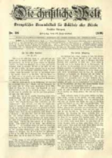 Die Christliche Welt: evangelisches Gemeindeblatt f&uuml;r Gebildete aller St&auml;nde. 1898.09.22 Jg.12 Nr.38