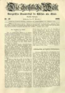 Die Christliche Welt: evangelisches Gemeindeblatt für Gebildete aller Stände. 1898.10.27 Jg.12 Nr.43