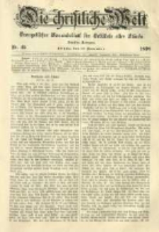 Die Christliche Welt: evangelisches Gemeindeblatt f&uuml;r Gebildete aller St&auml;nde. 1898.11.10 Jg.12 Nr.45