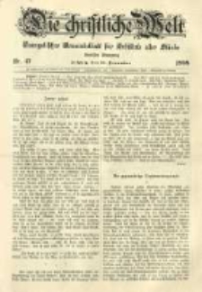 Die Christliche Welt: evangelisches Gemeindeblatt für Gebildete aller Stände. 1898.11.24 Jg.12 Nr.47