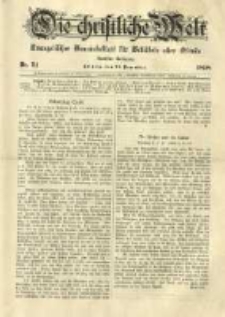 Die Christliche Welt: evangelisches Gemeindeblatt f&uuml;r Gebildete aller St&auml;nde. 1898.12.22 Jg.12 Nr.51