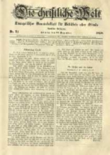 Die Christliche Welt: evangelisches Gemeindeblatt für Gebildete aller Stände. 1898.12.22 Jg.12 Nr.51