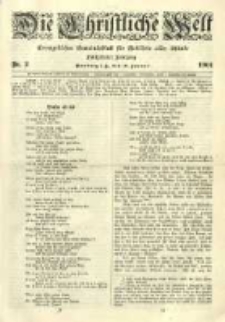 Die Christliche Welt: evangelisches Gemeindeblatt für Gebildete aller Stände. 1901.01.10 Jg.15 Nr.2