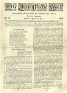 Die Christliche Welt: evangelisches Gemeindeblatt f&uuml;r Gebildete aller St&auml;nde. 1901.03.28 Jg.15 Nr.13