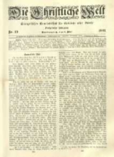 Die Christliche Welt: evangelisches Gemeindeblatt für Gebildete aller Stände. 1901.05.09 Jg.15 Nr.19