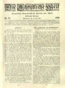 Die Christliche Welt: evangelisches Gemeindeblatt für Gebildete aller Stände. 1901.05.30 Jg.15 Nr.22