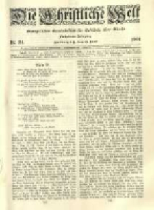 Die Christliche Welt: evangelisches Gemeindeblatt f&uuml;r Gebildete aller St&auml;nde. 1901.06.13 Jg.15 Nr.24