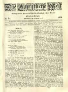 Die Christliche Welt: evangelisches Gemeindeblatt für Gebildete aller Stände. 1901.06.13 Jg.15 Nr.24