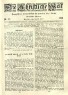 Die Christliche Welt: evangelisches Gemeindeblatt f&uuml;r Gebildete aller St&auml;nde. 1901.06.20 Jg.15 Nr.25