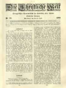Die Christliche Welt: evangelisches Gemeindeblatt f&uuml;r Gebildete aller St&auml;nde. 1901.07.11 Jg.15 Nr.28