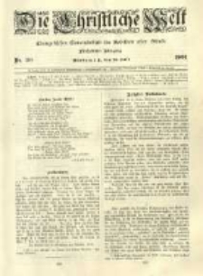 Die Christliche Welt: evangelisches Gemeindeblatt f&uuml;r Gebildete aller St&auml;nde. 1901.07.25 Jg.15 Nr.30