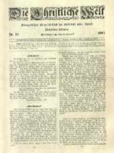 Die Christliche Welt: evangelisches Gemeindeblatt f&uuml;r Gebildete aller St&auml;nde. 1901.08.01 Jg.15 Nr.31