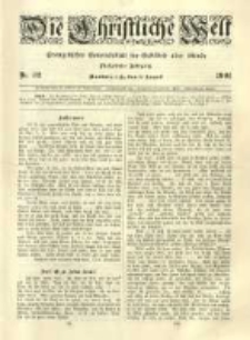 Die Christliche Welt: evangelisches Gemeindeblatt für Gebildete aller Stände. 1901.08.08 Jg.15 Nr.32