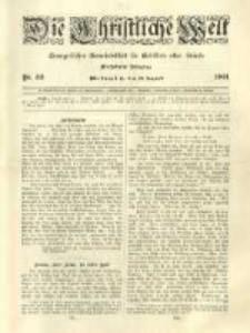 Die Christliche Welt: evangelisches Gemeindeblatt f&uuml;r Gebildete aller St&auml;nde. 1901.08.15 Jg.15 Nr.33