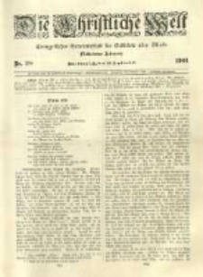 Die Christliche Welt: evangelisches Gemeindeblatt f&uuml;r Gebildete aller St&auml;nde. 1901.09.19 Jg.15 Nr.38