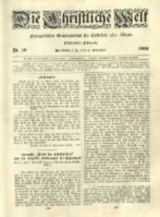 Die Christliche Welt: evangelisches Gemeindeblatt f&uuml;r Gebildete aller St&auml;nde. 1901.10.03 Jg.15 Nr.40