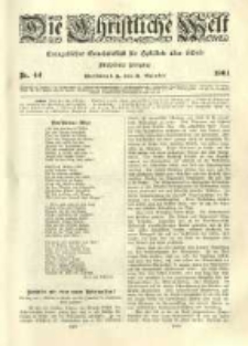 Die Christliche Welt: evangelisches Gemeindeblatt f&uuml;r Gebildete aller St&auml;nde. 1901.10.31 Jg.15 Nr.44