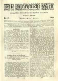 Die Christliche Welt: evangelisches Gemeindeblatt für Gebildete aller Stände. 1901.11.07 Jg.15 Nr.45