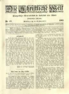 Die Christliche Welt: evangelisches Gemeindeblatt f&uuml;r Gebildete aller St&auml;nde. 1901.11.28 Jg.15 Nr.48