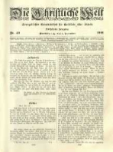 Die Christliche Welt: evangelisches Gemeindeblatt f&uuml;r Gebildete aller St&auml;nde. 1901.12.05 Jg.15 Nr.49