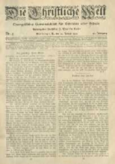 Die Christliche Welt: evangelisches Gemeindeblatt f&uuml;r Gebildete aller St&auml;nde. 1920.01.22 Jg.34 Nr.4