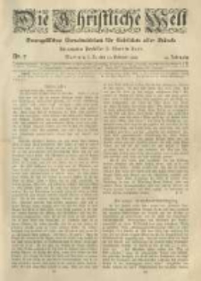 Die Christliche Welt: evangelisches Gemeindeblatt für Gebildete aller Stände. 1920.02.12 Jg.34 Nr.7