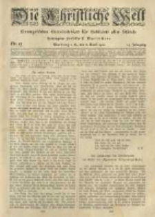 Die Christliche Welt: evangelisches Gemeindeblatt für Gebildete aller Stände. 1920.04.08 Jg.34 Nr.15