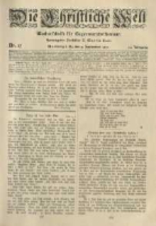 Die Christliche Welt: evangelisches Gemeindeblatt f&uuml;r Gebildete aller St&auml;nde. 1920.09.09 Jg.34 Nr.37